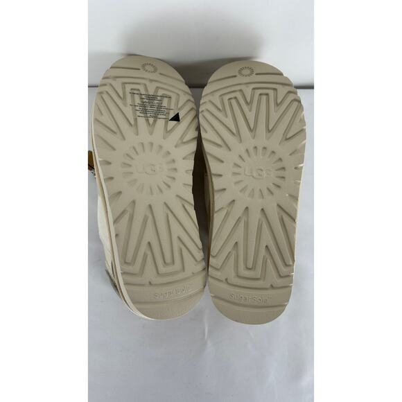 UGG X Feng Chen Wang Tasman Cream Mens 7 Womens 8 New Slipper Leather Suede - Picture 13 of 15